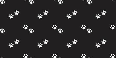 Dog Paw Seamless Pattern vector Cat Paw puppy kitten footprint background wallpaper