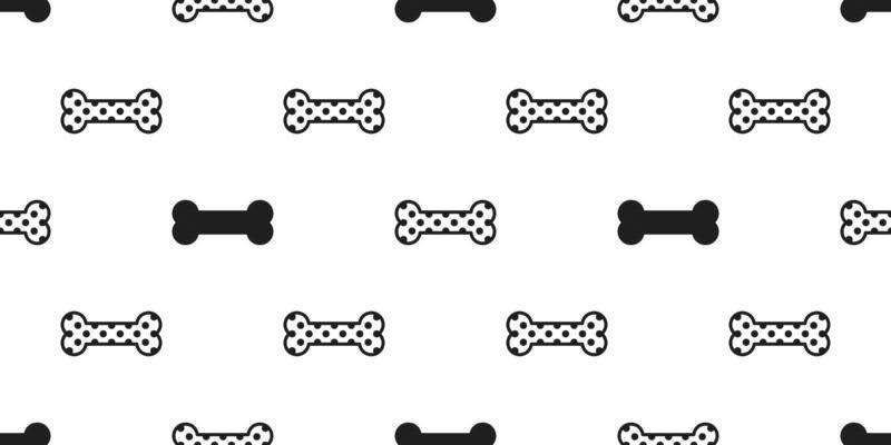 bone seamless pattern vector dog bone isolated polka dot wallpaper repeat background
