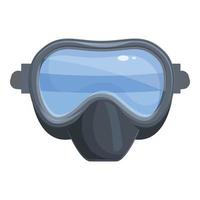 Travel swim mask icon cartoon vector. Scuba swimming vector