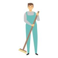 Brush cleaning icon cartoon vector. Work house vector