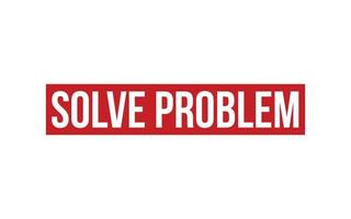 Solve Problem Rubber Stamp Seal Vector