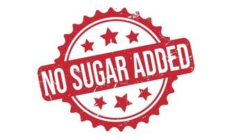 No Sugar added Rubber Stamp Seal Vector