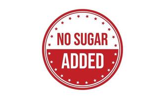 No Sugar added Rubber Stamp Seal Vector