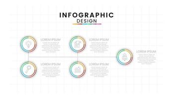 Business data process chart concept. Rectangle infographic icons designed for modern background template with 5 options, steps, parts. vector