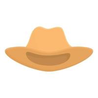 Old cowboy hat icon cartoon vector. Retro male vector