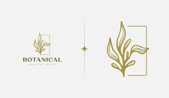 Leaf Flower Tree monoline. Universal creative premium symbol. Vector sign icon logo template. Vector illustration