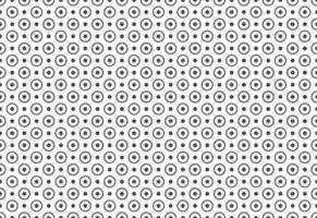 Grey and white polka dot and outline ring circle pattern vector background.