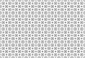 Grey and white polka dot and outline ring circle pattern vector background.