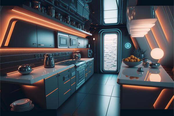 space station kitchen