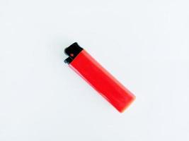 red lighter on white screen image photo
