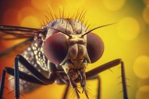 Mosquito bug macro view. Generate Ai photo