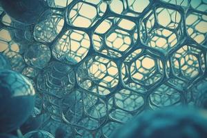 Molecular structure. Generate Ai photo