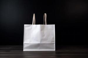 Blank shopping bag. Generate Ai photo