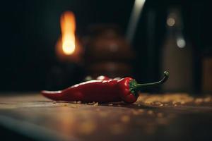 Chili pepper cinematic. Generate Ai photo