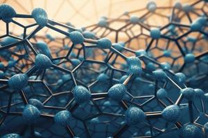 Molecular structure cell. Generate Ai photo