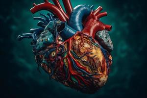 Realistic heart. Generate Ai photo