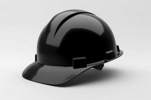 negro casco proteccion. generar ai foto