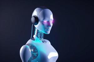 Digital female chatbot. Generate Ai photo