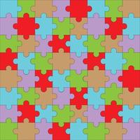 Puzzle pattern color vector