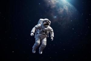 Astronaut in orbit space. Generate Ai photo