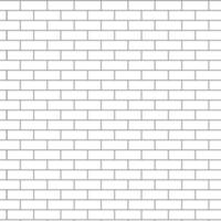 Seamless brick wall white vector