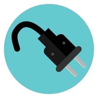 Icon plug label vector