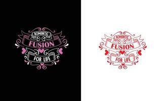 Romantic fusion for life vector