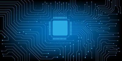 Computer chip Electronic circuit board vector for technology and finance concept and education for future
