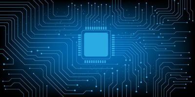 Computer chip Electronic circuit board vector for technology and finance concept and education for future