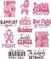 Breast Cancer Design Bundle vector