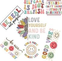 Positive Kindness Design Bundle vector