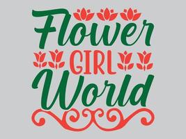 Flowers T shirt Design File vector