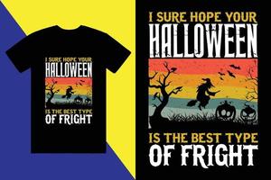 Halloween custom tshirt design andd trendy t-shirt vector