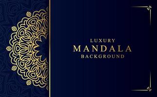 Luxury golden ornamental mandala background. Beautiful arabesque pattern mandala design vector