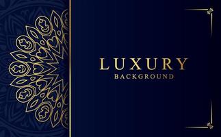 Luxury golden ornamental mandala background. Beautiful arabesque pattern mandala design vector