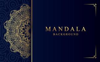 Luxury golden ornamental mandala design background vector