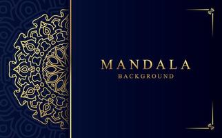 Luxury golden ornamental mandala design background vector