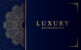 Luxury golden ornamental mandala background. Beautiful arabesque pattern mandala design vector