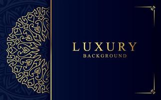 Luxury golden ornamental mandala background. Beautiful arabesque pattern mandala design vector