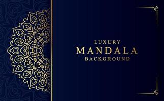 Luxury golden ornamental mandala background. Beautiful arabesque pattern mandala design vector