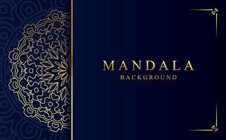 Luxury golden ornamental mandala design background vector