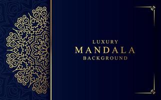 Luxury golden mandala design background in Arabic style vector