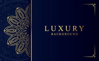 Luxury golden ornamental mandala background. Beautiful arabesque pattern mandala design vector