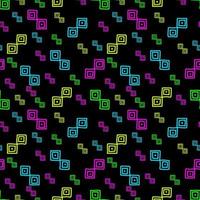 Bright neon. Hand drawn seamless pattern vector