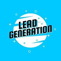 Lead generation marketing email advertising banner template design vector