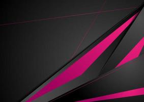 Purple and black tech corporate abstract background vector