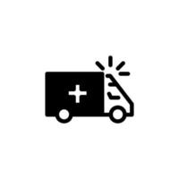 ambulance car icon, emergency, help vector