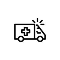 ambulance car icon, emergency, help vector