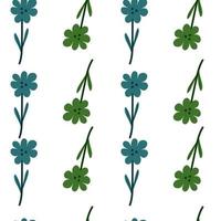 Little flower seamless pattern in naive art style. Decorative floral ornament wallpaper. vector