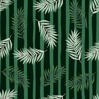 Abstract exotic plant seamless pattern. Tropical palm leaves pattern. Fern leaf wallpaper. Botanical texture. Floral background. vector